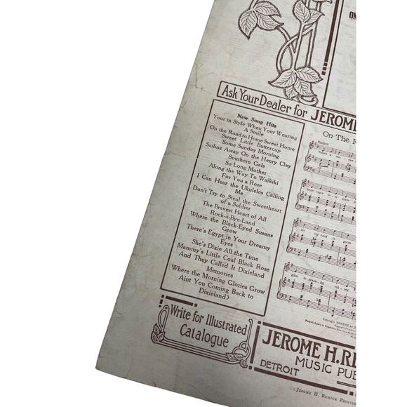 1917 So Long Mother Sheet Music Egan and Kahn Van Alstyne - Picture 8 of 8
